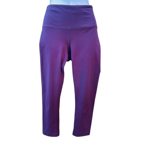 90 degree by Reflex Purple Capri leggings - Picture 1 of 4